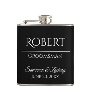 Groomsman Liquor Flask Wedding Favor Gift Heupfles