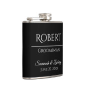 Groomsman Liquor Flask Wedding Favor Gift Heupfles (Rechts)
