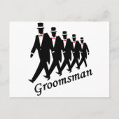 Groomsman (Man) Briefkaart (Voorkant)