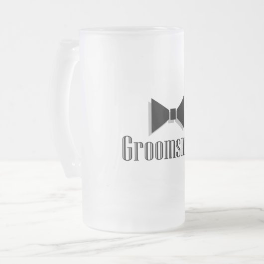 Groomsman Matglas Bierpul (Voorkant links)