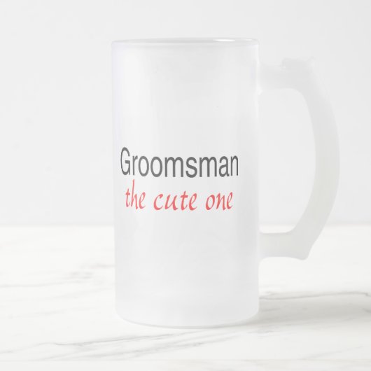 Groomsman Matglas Bierpul (Rechts)