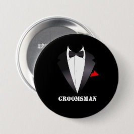 Groomsman met Tuxedo Shirt - Button