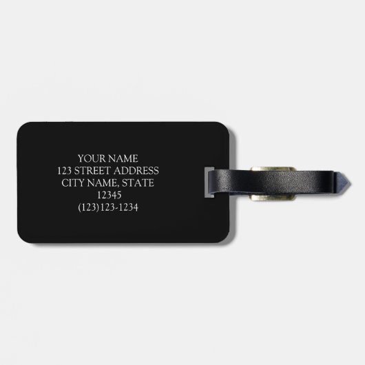 Groomsman Monogram Black Gray Bagagelabel (Achterkant horizontaal)