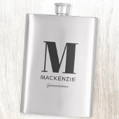 Groomsman Monogram Name Flacon