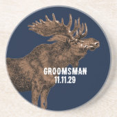 Groomsman  Moose Onderzetters (Voorkant)