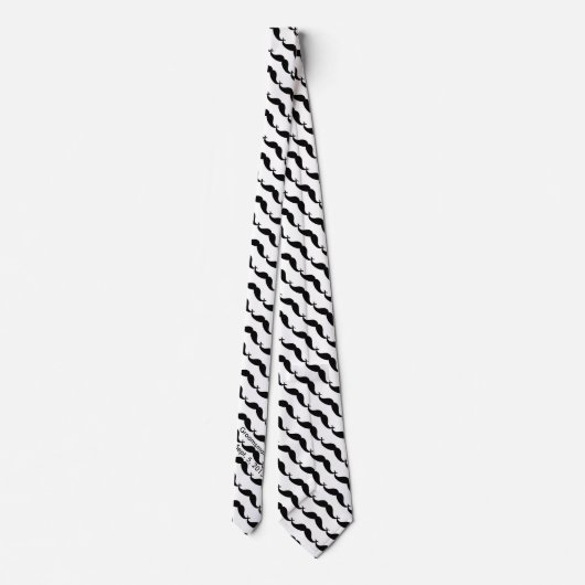 Groomsman Mustache Necktie Stropdas (Achterkant)