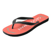 Groomsman NAME Coral Teenslippers (Schuin)