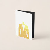 Groomsman of Best Man Uitnodiging Goud (Voorkant)