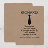 Groomsman of Best Man Voorstel Kaart (Voorkant / Achterkant)