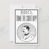 Groomsman of Best Man Voorstel  Uitnodiging (Voorkant)