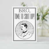 Groomsman of Best Man Voorstel  Uitnodiging (Staand voorkant)