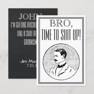 Groomsman of Best Man Voorstel  Uitnodiging