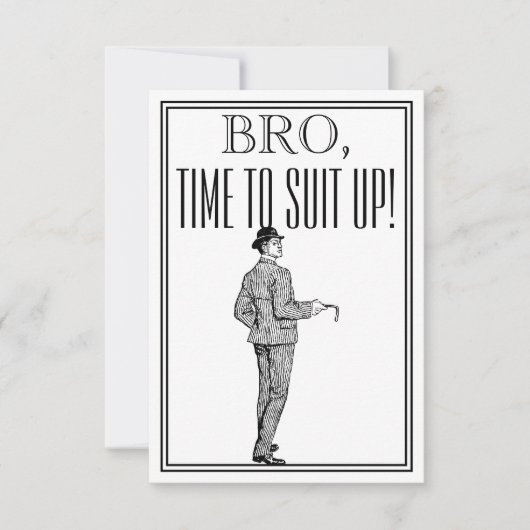 Groomsman of Best Man Voorstel Uitnodiging (Voorkant)