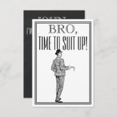 Groomsman of Best Man Voorstel Uitnodiging (Voorkant / Achterkant)