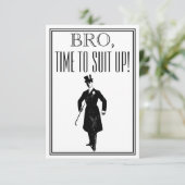 Groomsman of Beste Man Voorstel  Uitnodiging (Staand voorkant)