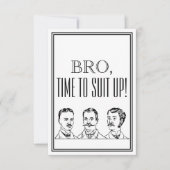 Groomsman of Beste Man Voorstel Uitnodiging (Voorkant)