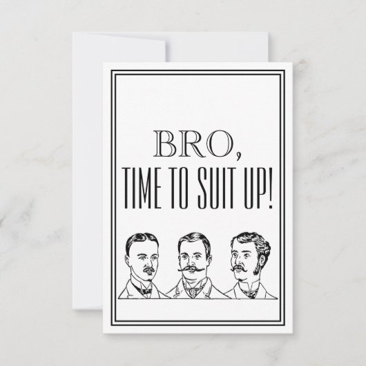 Groomsman of Beste Man Voorstel Uitnodiging (Voorkant)