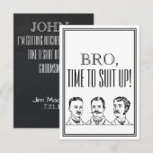 Groomsman of Beste Man Voorstel Uitnodiging (Voorkant / Achterkant)