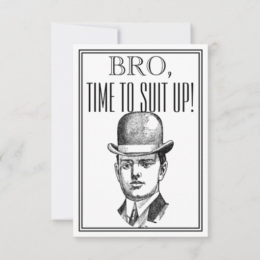 Groomsman of Beste Man Voorstel Uitnodiging (Voorkant)