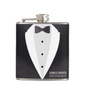 Groomsman pak bruiloft gunst heupfles (Voorkant)