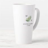Groomsman Palm Leaf Bruiloft Feest Gift Latte Mok (Rechterhoek)