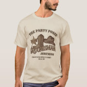 Groomsman Party Posse Cowboy vrijgezellenfeest T-shirt (Voorkant)