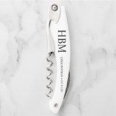 Groomsman Personalized Waiter's Corkschroef Kurkentrekker (Voorkant)