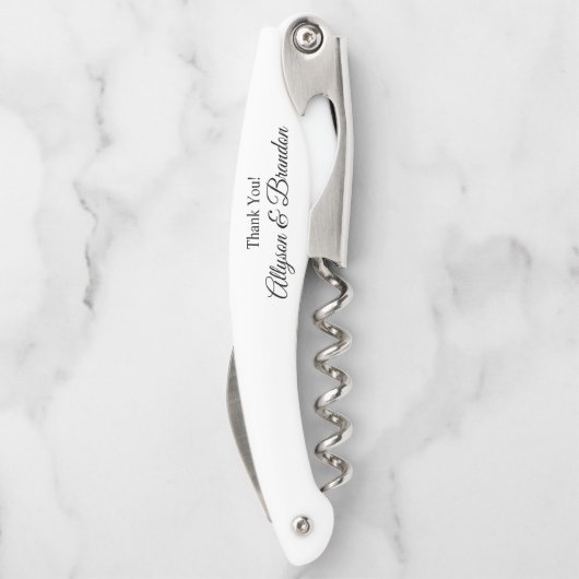 Groomsman Personalized Waiter's Corkschroef Kurkentrekker (Achterkant)