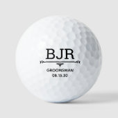 Groomsman persoonlijke Golf Balls Golfballen (Voorkant)