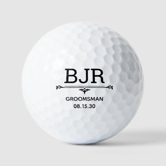 Groomsman persoonlijke Golf Balls Golfballen (Voorkant)