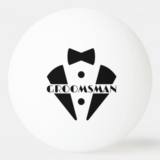 Groomsman Ping Pong Ball (Voorkant)