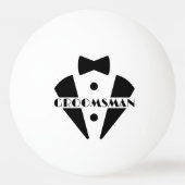 Groomsman Ping Pong Ball (Achterkant)