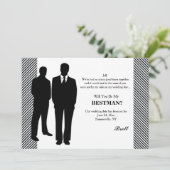 Groomsman Request Kaart (Staand voorkant)