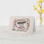 Groomsman Request Want Ad Kaart (Gele Bloem)