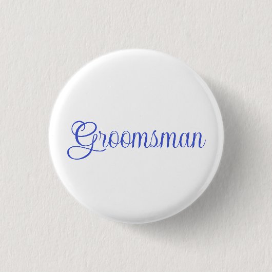 Groomsman Ronde Button 3,2 Cm (Voorkant)