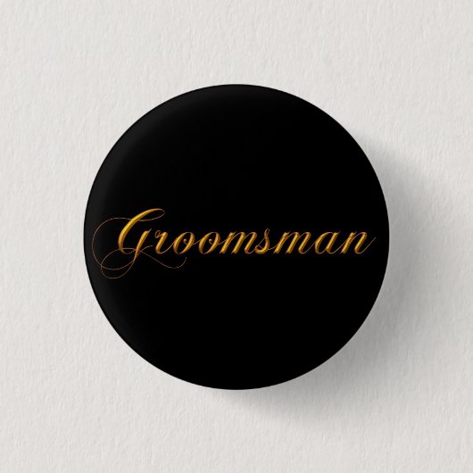 Groomsman Ronde Button 3,2 Cm (Voorkant)