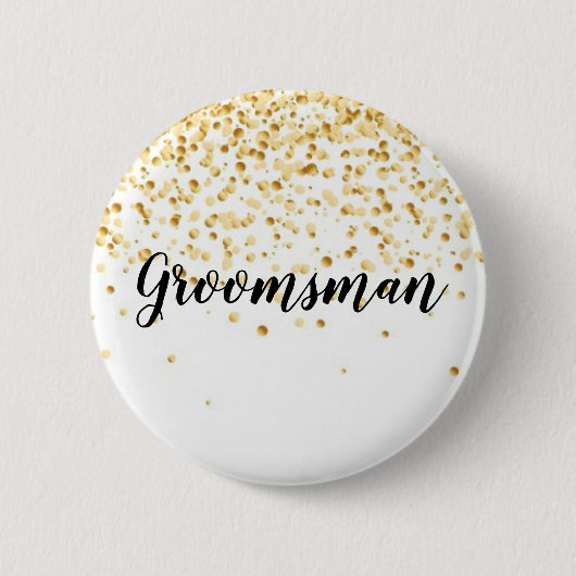Groomsman Ronde Button 5,7 Cm (Voorkant)