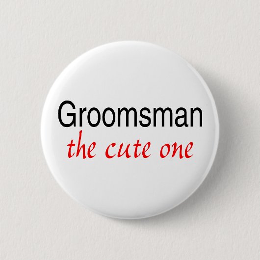 Groomsman Ronde Button 5,7 Cm (Voorkant)