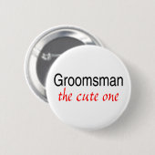 Groomsman Ronde Button 5,7 Cm (Voorkant /achterkant)