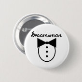 Groomsman Ronde Button 5,7 Cm (Voorkant /achterkant)