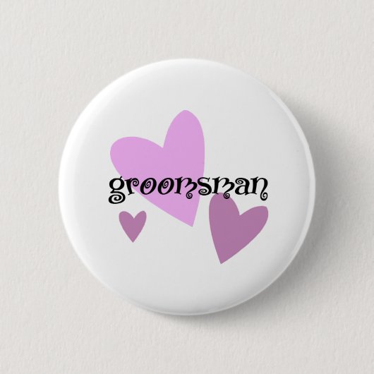 Groomsman Ronde Button 5,7 Cm (Voorkant)