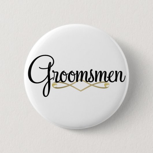 Groomsman Ronde Button 5,7 Cm (Voorkant)