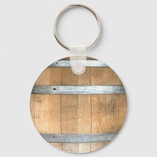 Groomsman Rustic Whiskey Barrel Sleutelhanger (Achterkant)