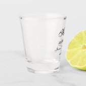Groomsman Script Gepersonaliseerd Shot Glas (Links)