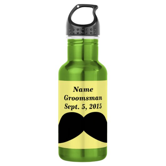 Groomsman snor waterfles waterfles  (Voorkant)