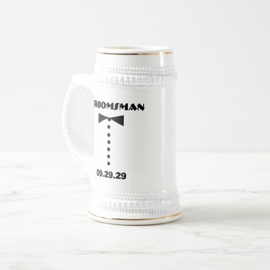 Groomsman Stein - Bierpul (Voorkant links)