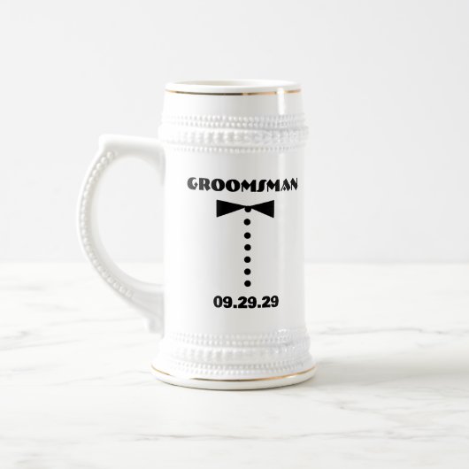 Groomsman Stein - Bierpul (Links)
