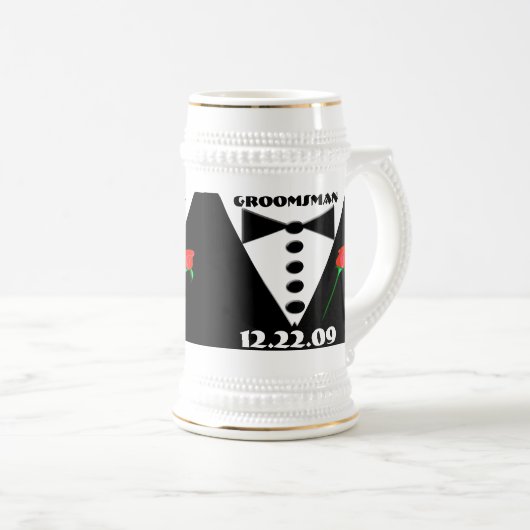 Groomsman Stein - Bierpul (Voorkant rechts)