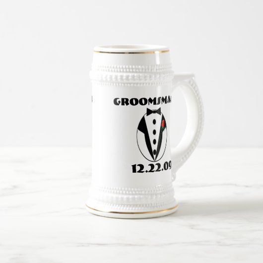 Groomsman Stein - Bierpul (Voorkant rechts)