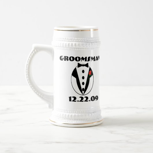 Groomsman Stein - Bierpul (Links)